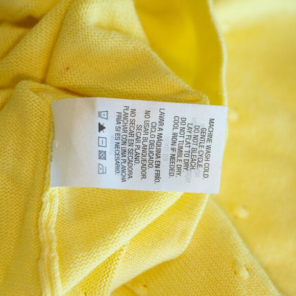 Basic Editions Yellow Lightweight Sweater - Picture 7 of 8